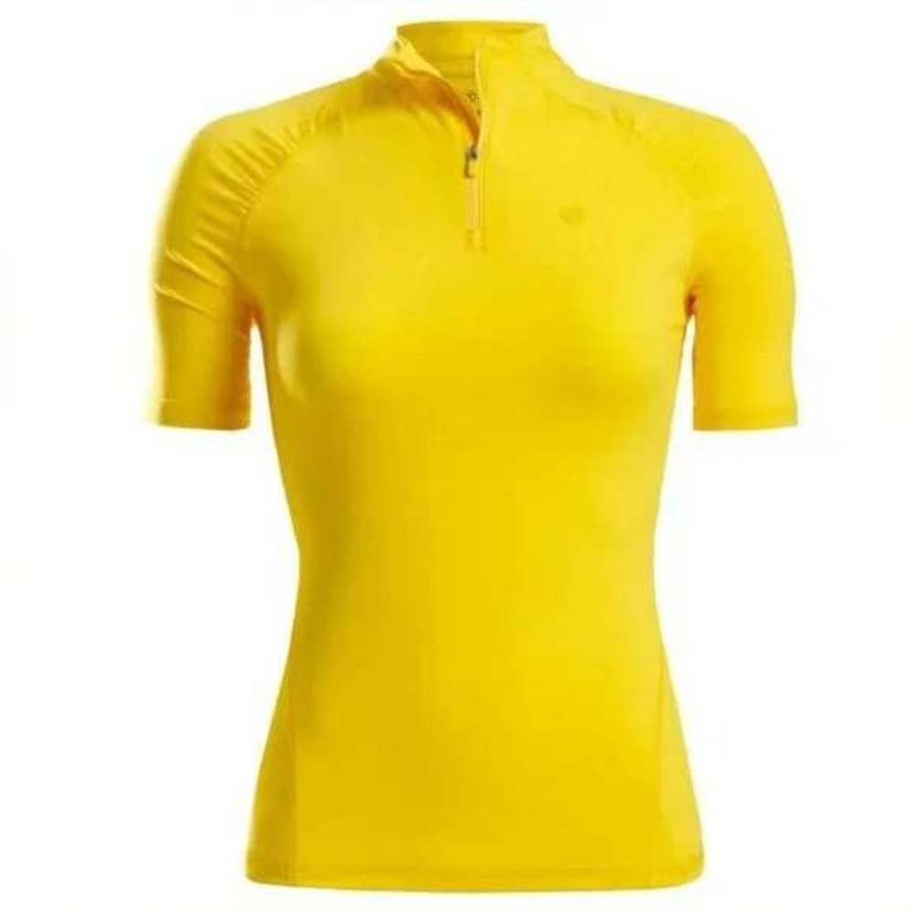 G/Fore Featherweight Quarter Zip Top Cyber Yellow Women's Size‎ XS